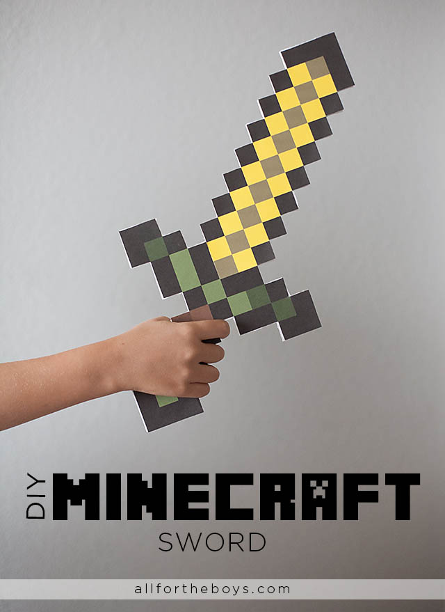Friday Crafternoon- DIY Minecraft Sword | New Brunswick Public Library 
